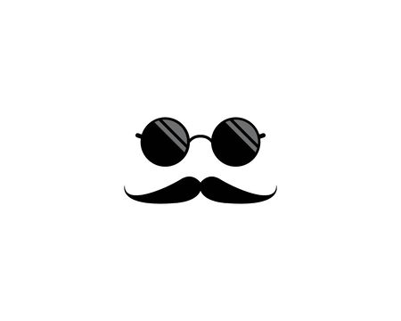 Man face character logo iconのイラスト素材
