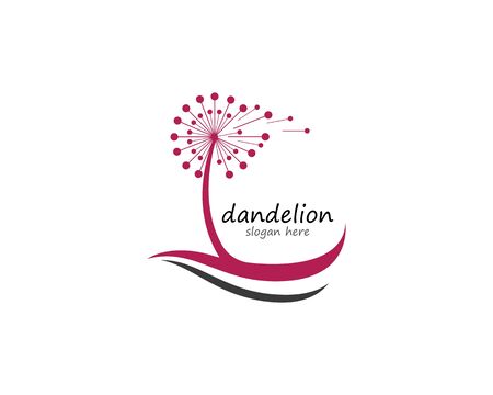 Dandelion vector illustration designのイラスト素材