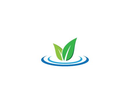 Logos of green leaf ecology nature element vector iconのイラスト素材