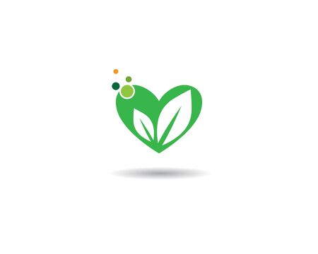 Logos of green leaf ecology nature element vector iconのイラスト素材