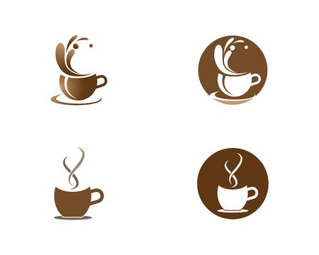 Coffee cup logo template vector icon designのイラスト素材