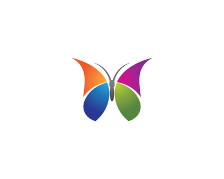 Butterfly logo template vector icon illustration designのイラスト素材