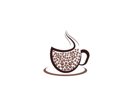 Coffee cup logo template vector icon designのイラスト素材