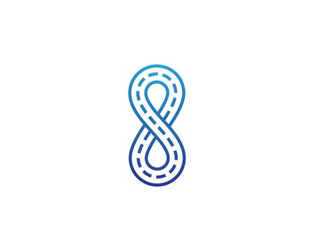 Infinity logo template vector icon illustration designのイラスト素材