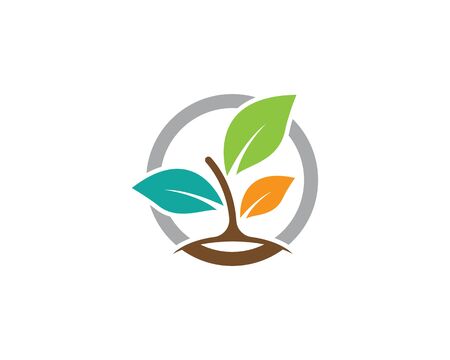 Tree logo template vector icon illustration designのイラスト素材