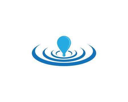 Water drop logo template vector icon illustration designのイラスト素材