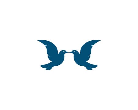 Dove logo template vector icon illustration designのイラスト素材