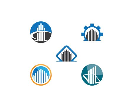 Real estate logo icon illustrationのイラスト素材