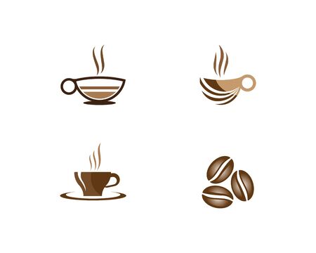 Coffee cup logo template vector icon designのイラスト素材