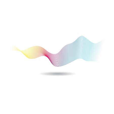 Wave line vector icon illustration designのイラスト素材