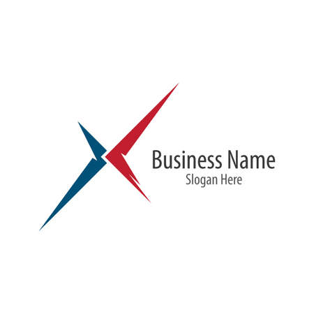 X letter logo vector icon illustration designのイラスト素材