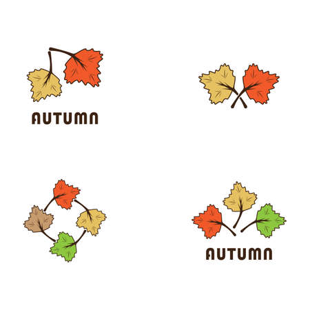 Autumn vector icon illustration designのイラスト素材