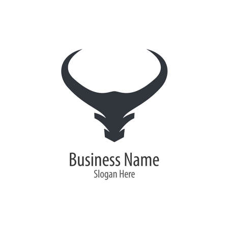 Bull logo template vector icon illustration designのイラスト素材