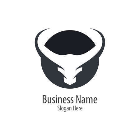 Bull logo template vector icon illustration designのイラスト素材