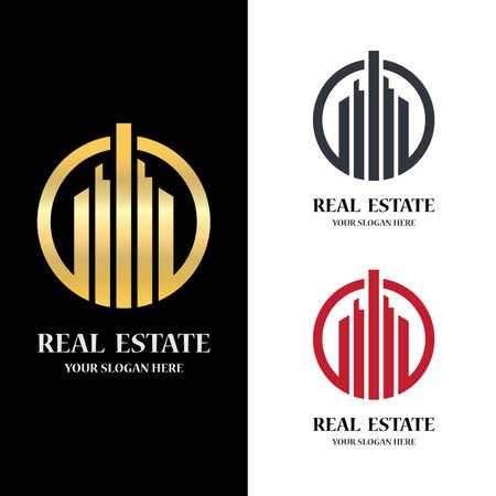 Real estate logo icon illustration designのイラスト素材