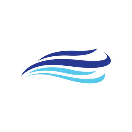 Water wave logo vector icon illustration designのイラスト素材
