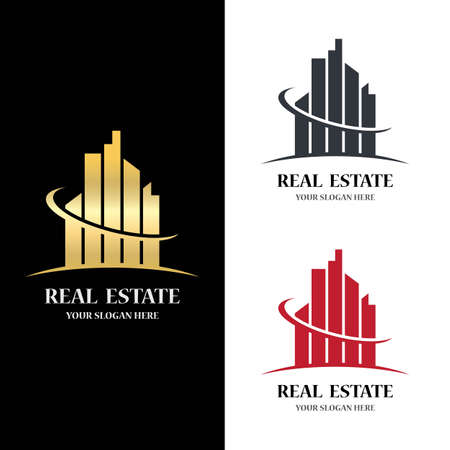 Real estate logo icon illustration designのイラスト素材