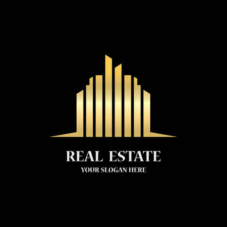 Real estate logo icon illustration designのイラスト素材