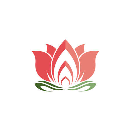 Beauty flowers logo template vector iconのイラスト素材