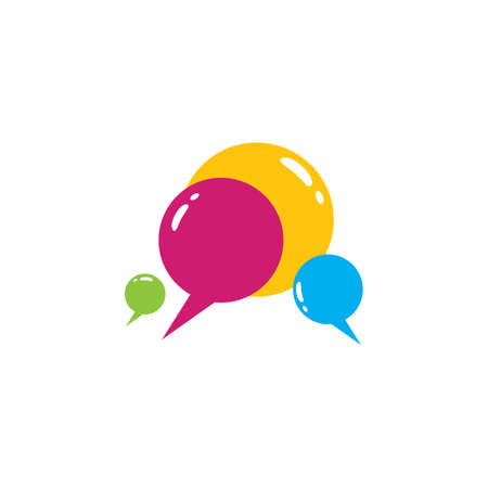 Speech bubble   template vector icon illustration designのイラスト素材