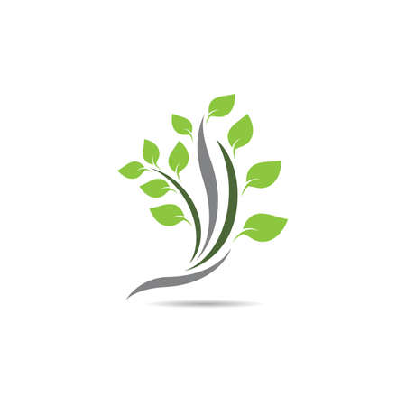 Tree template icon illustration designのイラスト素材