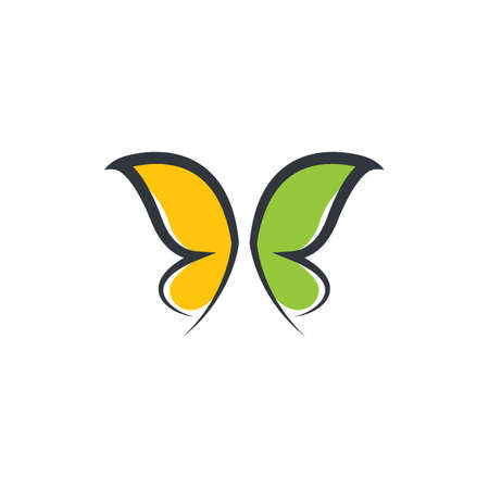 Butterfly template icon illustration designのイラスト素材