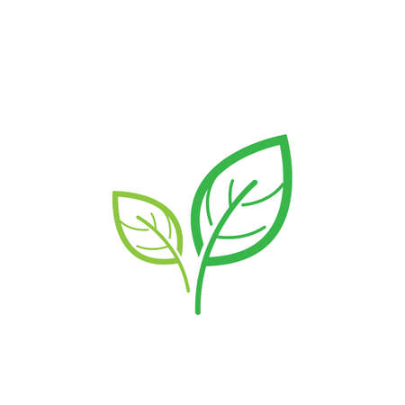 Leaf logo vector icon illustrationのイラスト素材