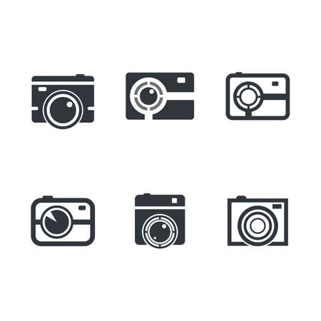 Camera logo template vector iconのイラスト素材