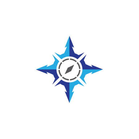 Compass logo template vector icon illustrationのイラスト素材