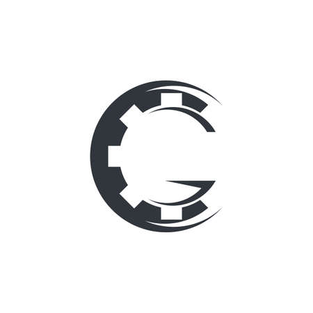 Gear logo vector icon illustrationのイラスト素材