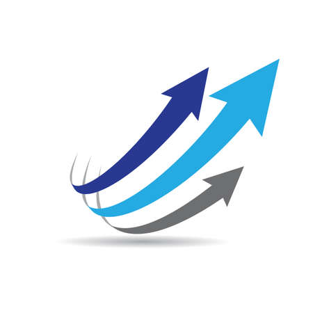 Arrow logo vector icon illustrationのイラスト素材