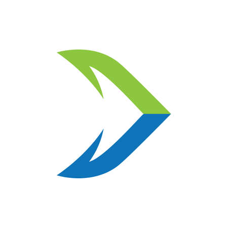 Arrow logo vector icon illustrationのイラスト素材