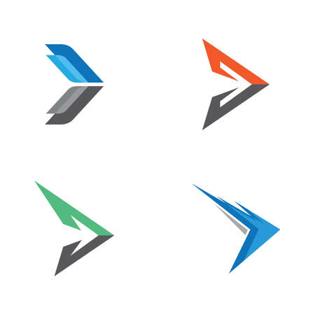 Arrow logo vector icon illustrationのイラスト素材