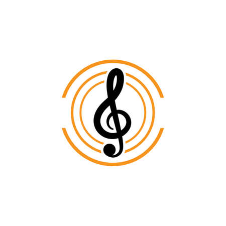 Music logo creative vector icon illustrationのイラスト素材