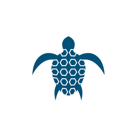 Turtle logo vector icon illustration design
