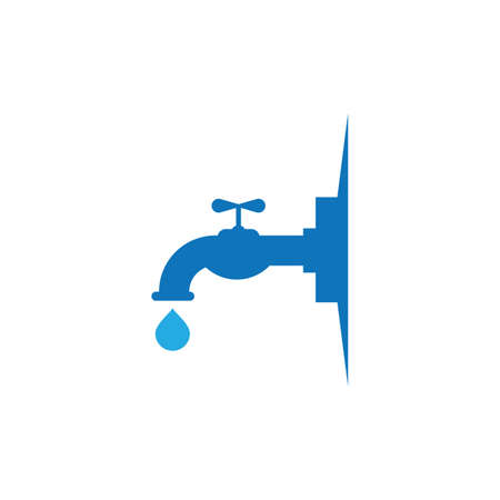 Plumbing service icon logo creative vector illustrattion