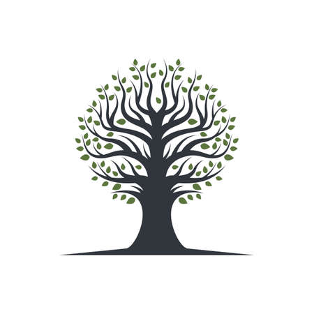 Tree icon logo template vector icon designのイラスト素材