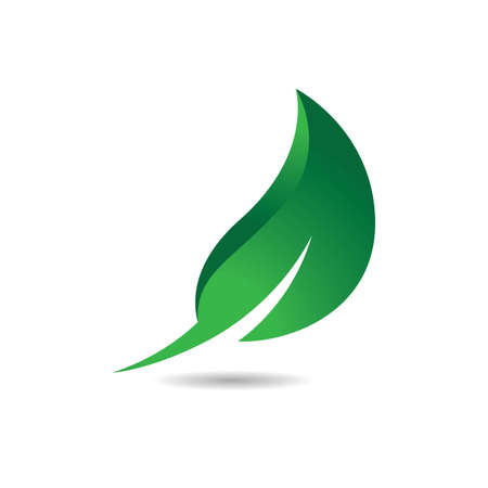 Leaf  logo vector icon design
