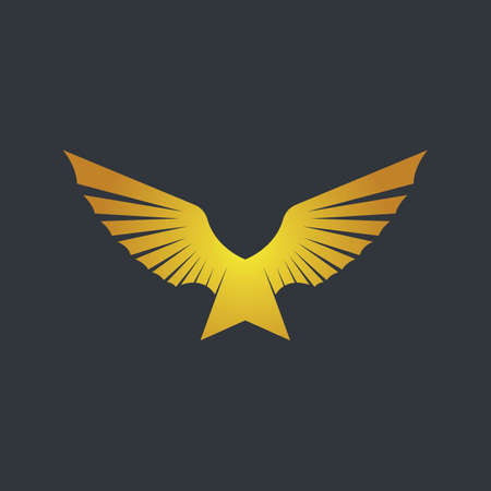 Wing template vector icon designのイラスト素材