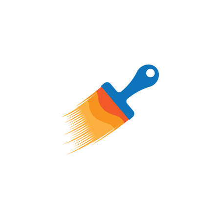 Paintbrush logo template vector icon designのイラスト素材