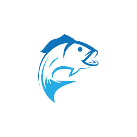 Fish template vector icon designのイラスト素材