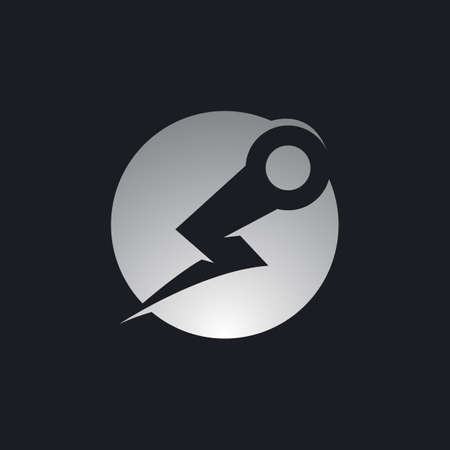 Lightning design illustrationのイラスト素材