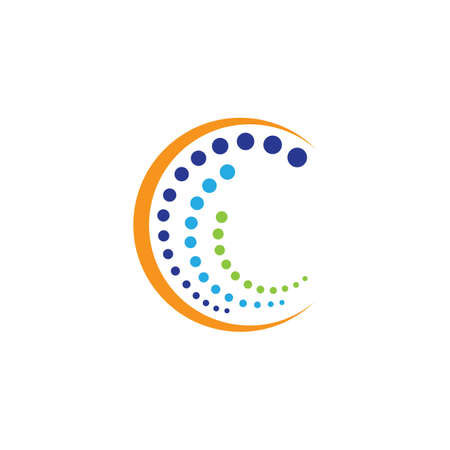 Molecule logo vector icon illustration designのイラスト素材