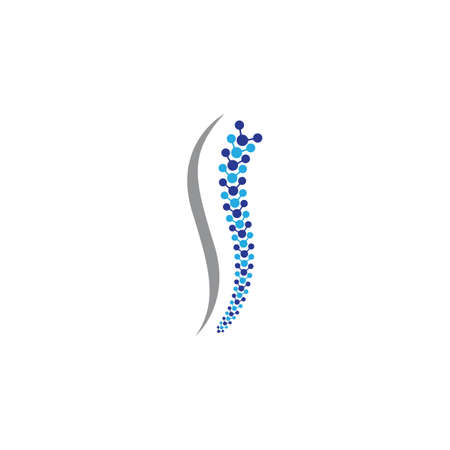 Spine logo template vector icon designのイラスト素材