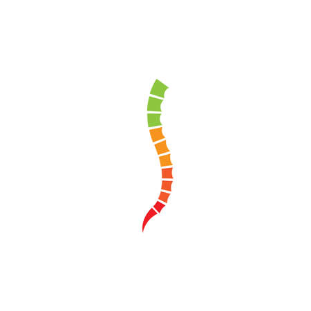 Spine logo template vector icon designのイラスト素材