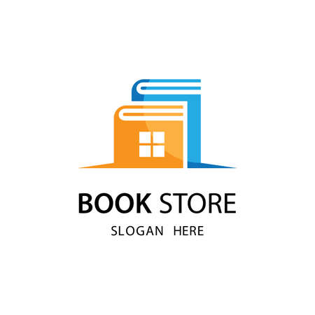 Book store logo template vector illustration designのイラスト素材