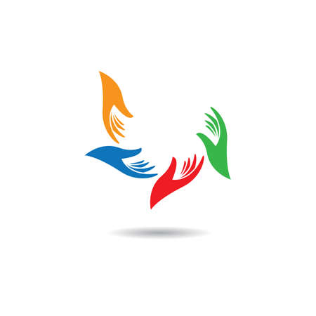 Hand images illustration vector designのイラスト素材