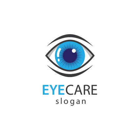 Eye care logo images illustration designのイラスト素材