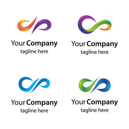 Infinity logo images illustration designのイラスト素材