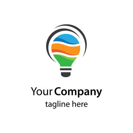 Lightbulb logo images illustration designのイラスト素材